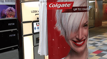 Colgate branded booth