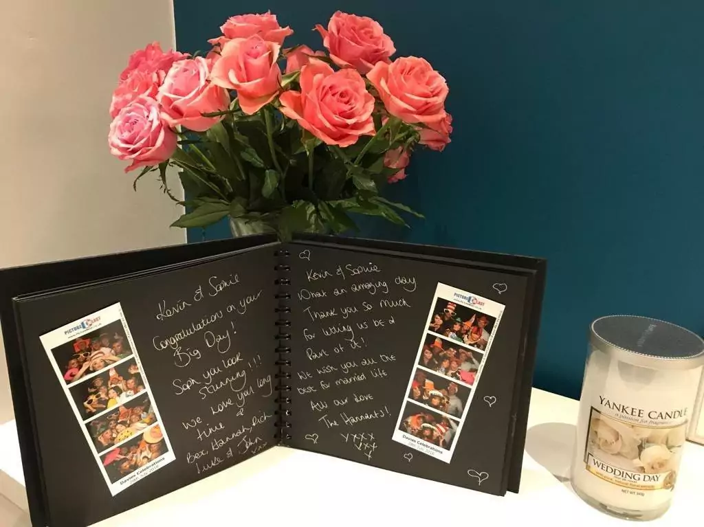 Guest book from an event